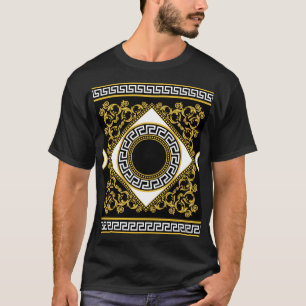 Gouden barok: Griekse zwarte rand T-shirt