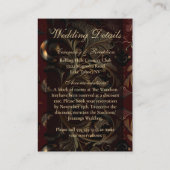 Gouden barok informatiekaartje (Achterkant)