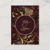 Gouden barok informatiekaartje (Voorkant)