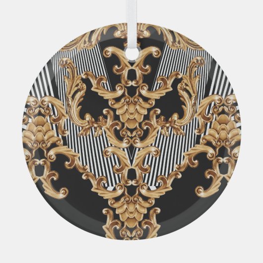 Gouden barok, ingewikkeld ornament ontwerp. (Voorkant)