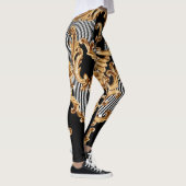Gouden barok, ingewikkeld ornament ontwerp. leggings (Rechts)