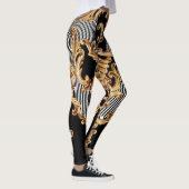 Gouden barok, ingewikkeld ornament ontwerp. leggings (Rechts)