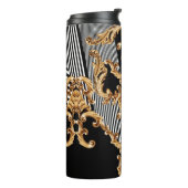 Gouden barok, ingewikkeld ornament ontwerp. thermosbeker (Gedraaid links)
