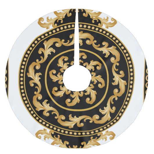 Gouden barok, kettingen, zwart decor kerstboom rok (Voorkant)