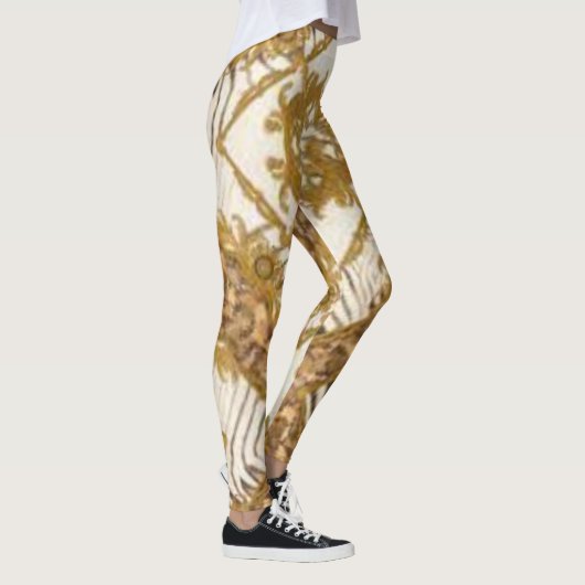 Gouden Barok Leggings (Rechts)