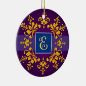 Gouden Barok Letter E Monogram Ornament ✨ (Rechts)