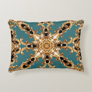 Gouden barok, luxe ornament design. accent kussen