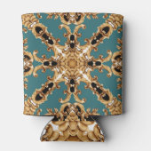 Gouden barok, luxe ornament design. blikjeskoeler (Achterkant)