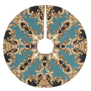 Gouden barok, luxe ornament design. kerstboom rok