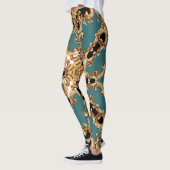 Gouden barok, luxe ornament design. leggings (Links)