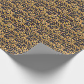 Gouden Barok, Scroll bladeren patroon. Cadeaupapier (Hoek)