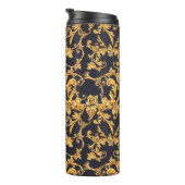Gouden Barok, Scroll bladeren patroon. Thermosbeker (Geroteerd rechts)
