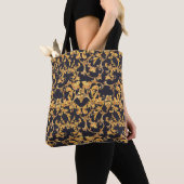 Gouden Barok, Scroll bladeren patroon. Tote Bag (Dichtbij)