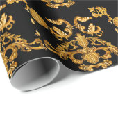 Gouden barok, sierelementen. cadeaupapier (Rol Hoek)