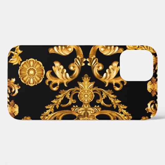 Gouden barok, sierelementen. Case-Mate iPhone case (Achterkant (horizontaal))