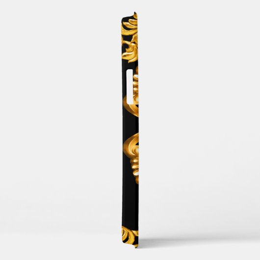 Gouden barok, sierelementen. Case-Mate iPhone case (Achterkant / Rechts)