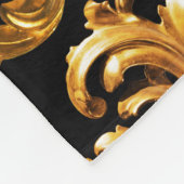 Gouden barok, sierelementen. fleece deken (Hoek)