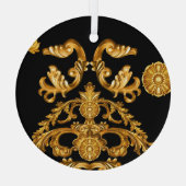 Gouden barok, sierelementen. glas ornament (Achterkant)