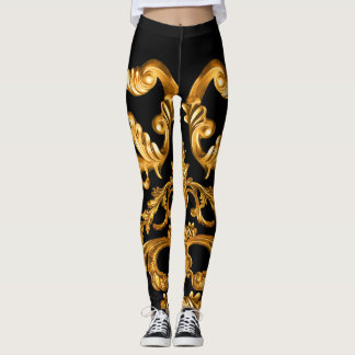 Gouden barok, sierelementen. leggings
