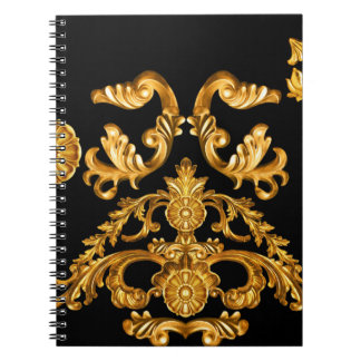 Gouden barok, sierelementen. notitieboek