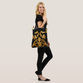 Gouden barok, sierelementen. tote bag (Op model)