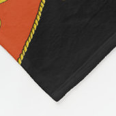 Gouden barokke ketting: Elegant patroon. Fleece Deken (Hoek)