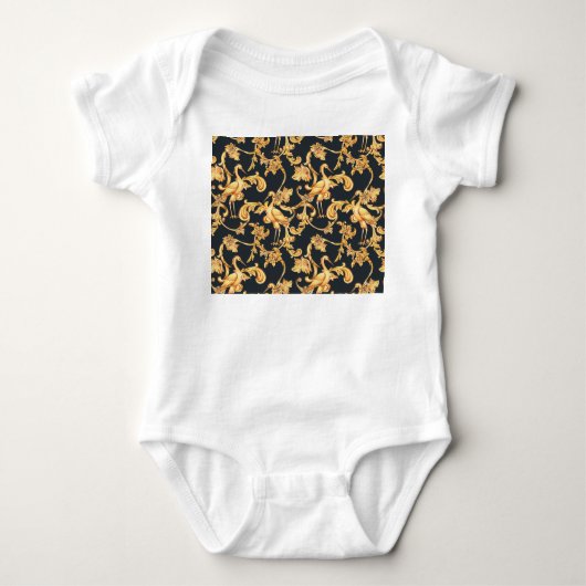 Gouden barokkranen: rococo ornament. romper (Voorkant)