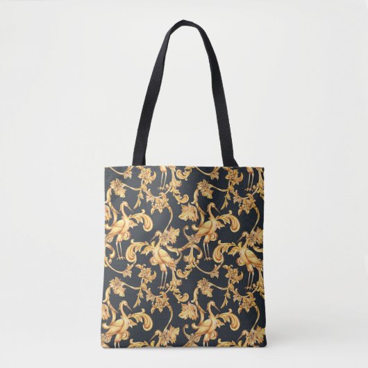 Gouden barokkranen: rococo ornament. tote bag (Voorkant)