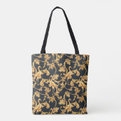 Gouden barokkranen: rococo ornament. tote bag (Achterkant)