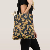 Gouden barokkranen: rococo ornament. tote bag (Dichtbij)