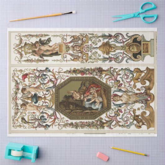  gouden baroque ontkoppelpapier tissuepapier (Craft)