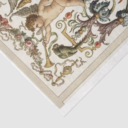 gouden baroque ontkoppelpapier tissuepapier (Detail)