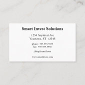 Gouden Bars op Wit Visitekaartje (Achterkant)