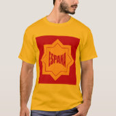 Gouden Basic T-shirt mannen Design ESPANA (Voorkant)