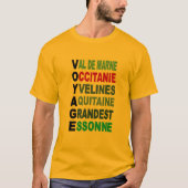Gouden Basic T-shirt REIZEN (Voorkant)