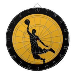 Gouden basketbal cirkel dartbord
