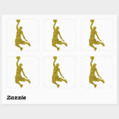 Gouden Basketbal Sticker (Vel)