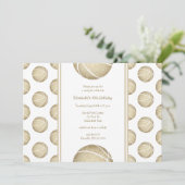 gouden basketbalwedstrijd kaart (Staand voorkant)