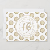 gouden basketbalwedstrijd kaart (Achterkant)