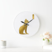 Gouden Bastet - Egyptische Kat Godin van Beschermi Grote Klok (Huis)