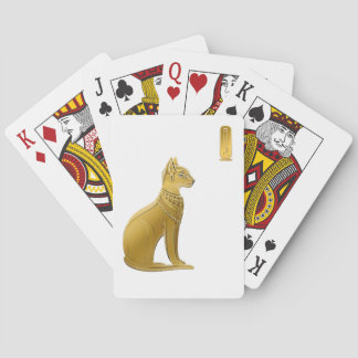 Gouden Bastet - Egyptische Kat Godin van Beschermi Pokerkaarten