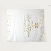 Gouden Bat Bar Mitswa Foto Achtergrond Wandkleed (Voorkant (horizontaal))