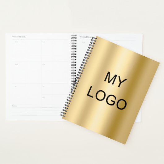 Gouden bedrijf logo 2024 planner (Display)
