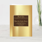 Gouden begrafenis overlijdensbericht gevouwen prog programma (Achterkant)