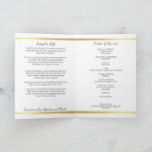 Gouden begrafenis overlijdensbericht gevouwen prog programma (Binnen)