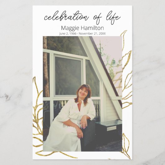 Gouden Begrafenis Viering van het LIFE-programma B Flyer (Voorkant)