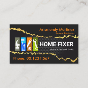 Gouden behang over gaas remodeling visitekaartje