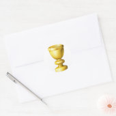 Gouden beker graal of beker ronde sticker (Envelop)