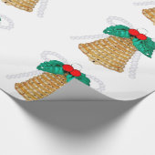 Gouden bellen en Holly Wrapping Papier (Hoek)