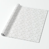 Gouden bellen op wit cadeaupapier (Uitgerold)